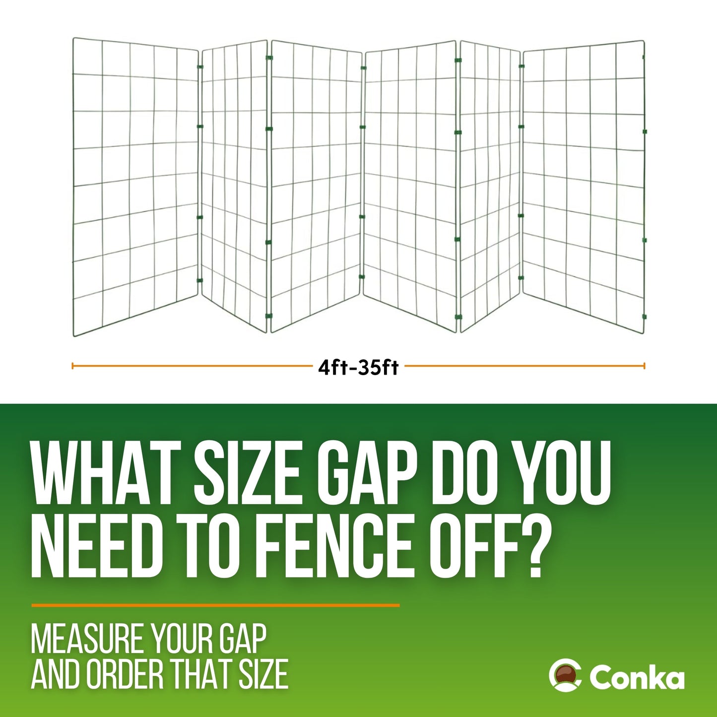 1m High Foldable Dog Fencing - 100mm x 125mm Mesh Size